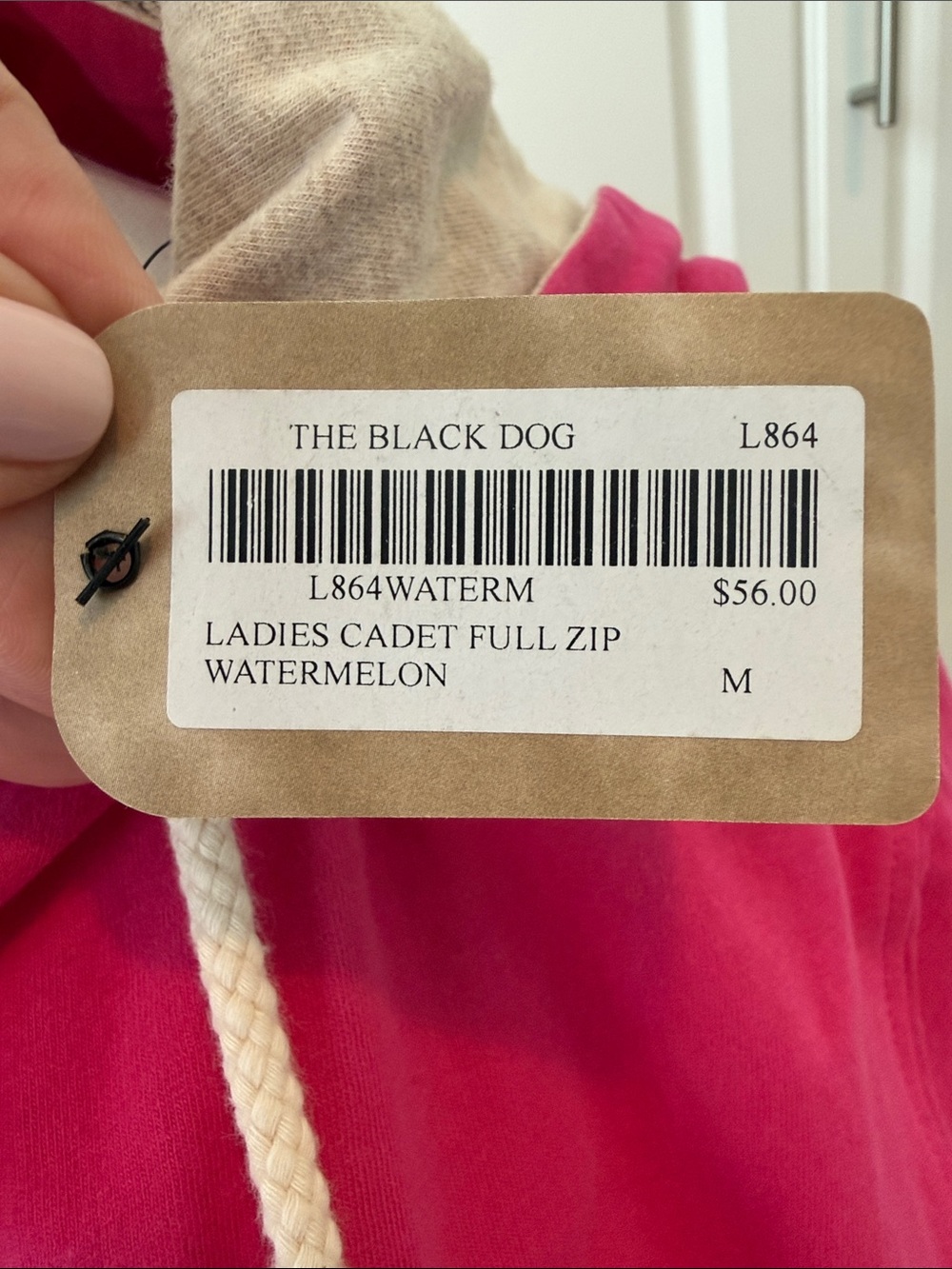 The Black Dog Pink Zip-Up Hoodie - Picture 2 of 9